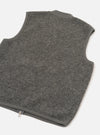 Grey Marl Wool Fleece Zip Waistcoat