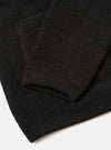Black Wool Fleece Cardigan