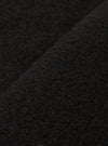Black Wool Fleece Cardigan