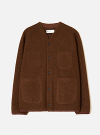 Cacao Wool Fleece Cardigan