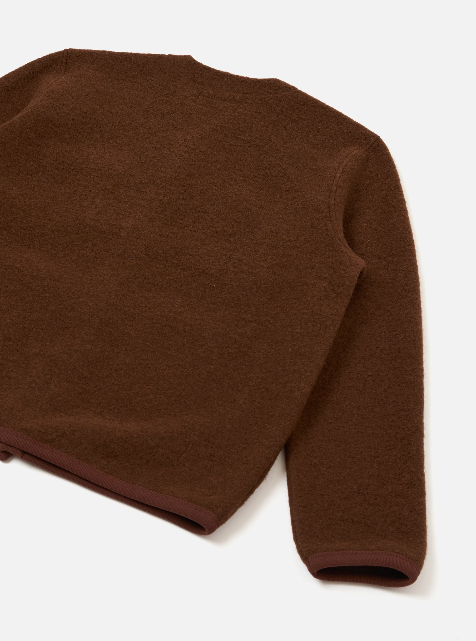 Cacao Wool Fleece Cardigan