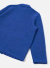 Blue Wool Fleece Field Jacket