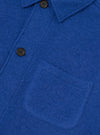 Blue Wool Fleece Field Jacket