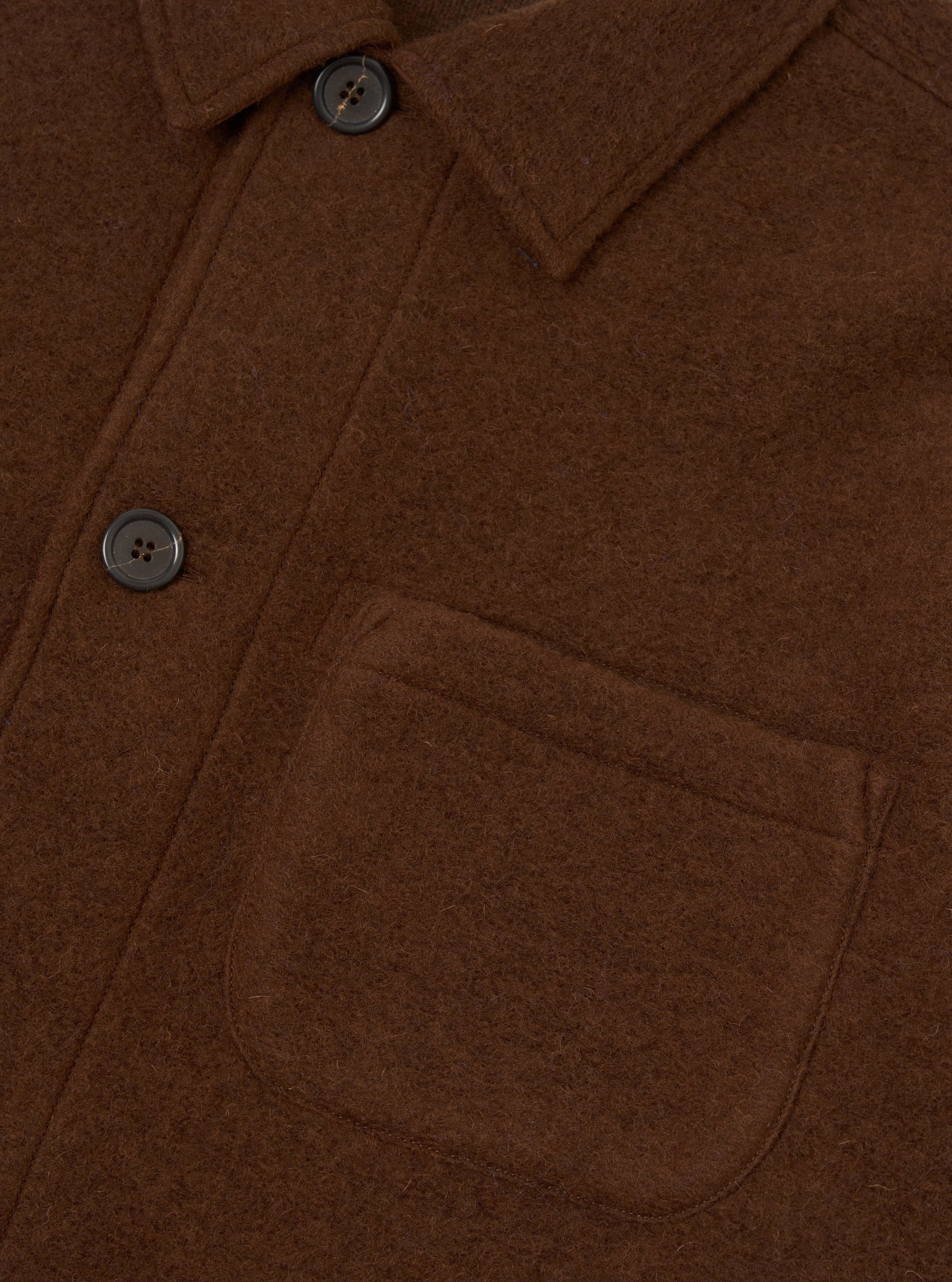 Cacao Wool Fleece Field Jacket