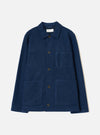 Indigo Wool Fleece Field Jacket