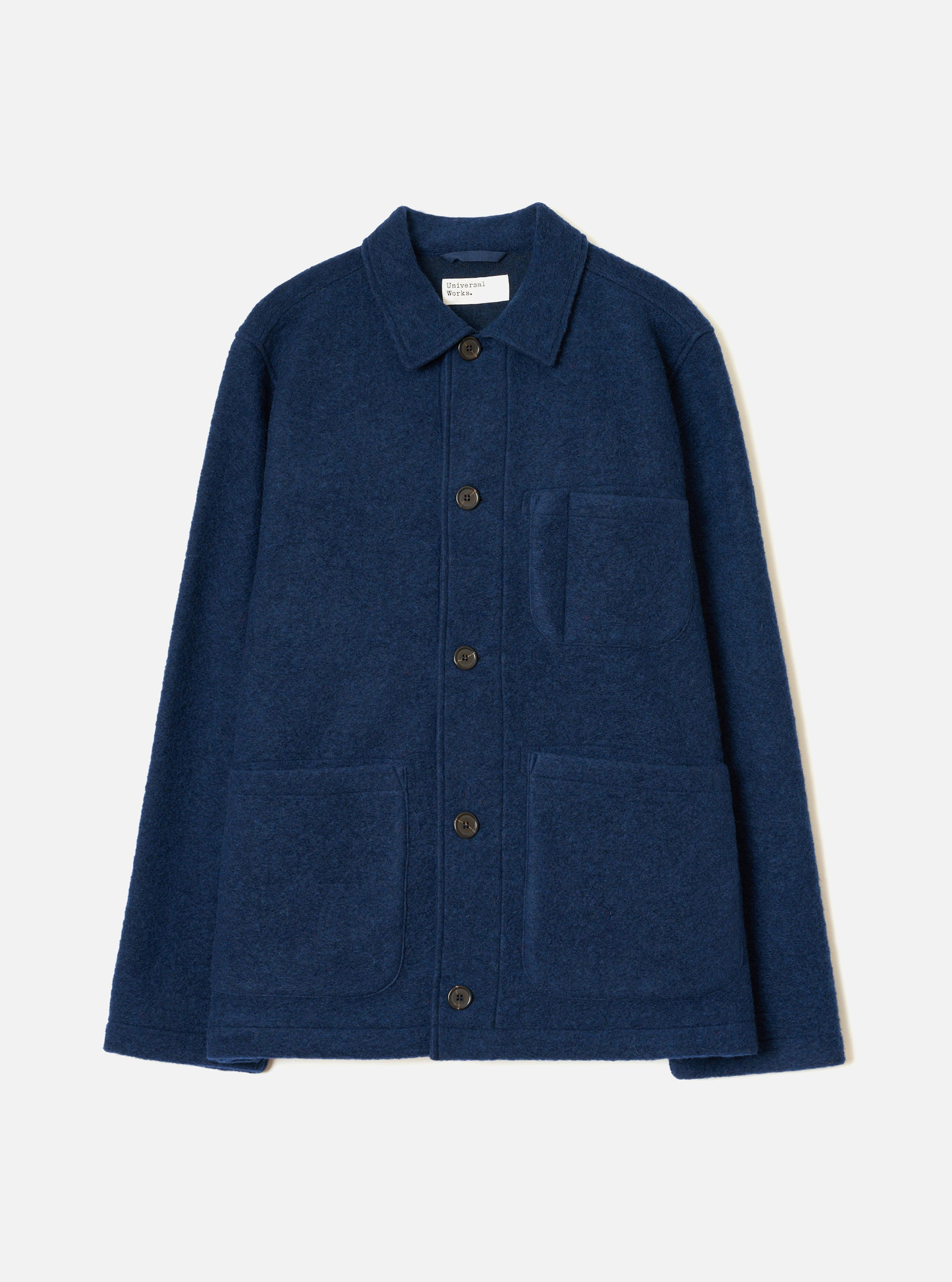 Indigo Wool Fleece Field Jacket