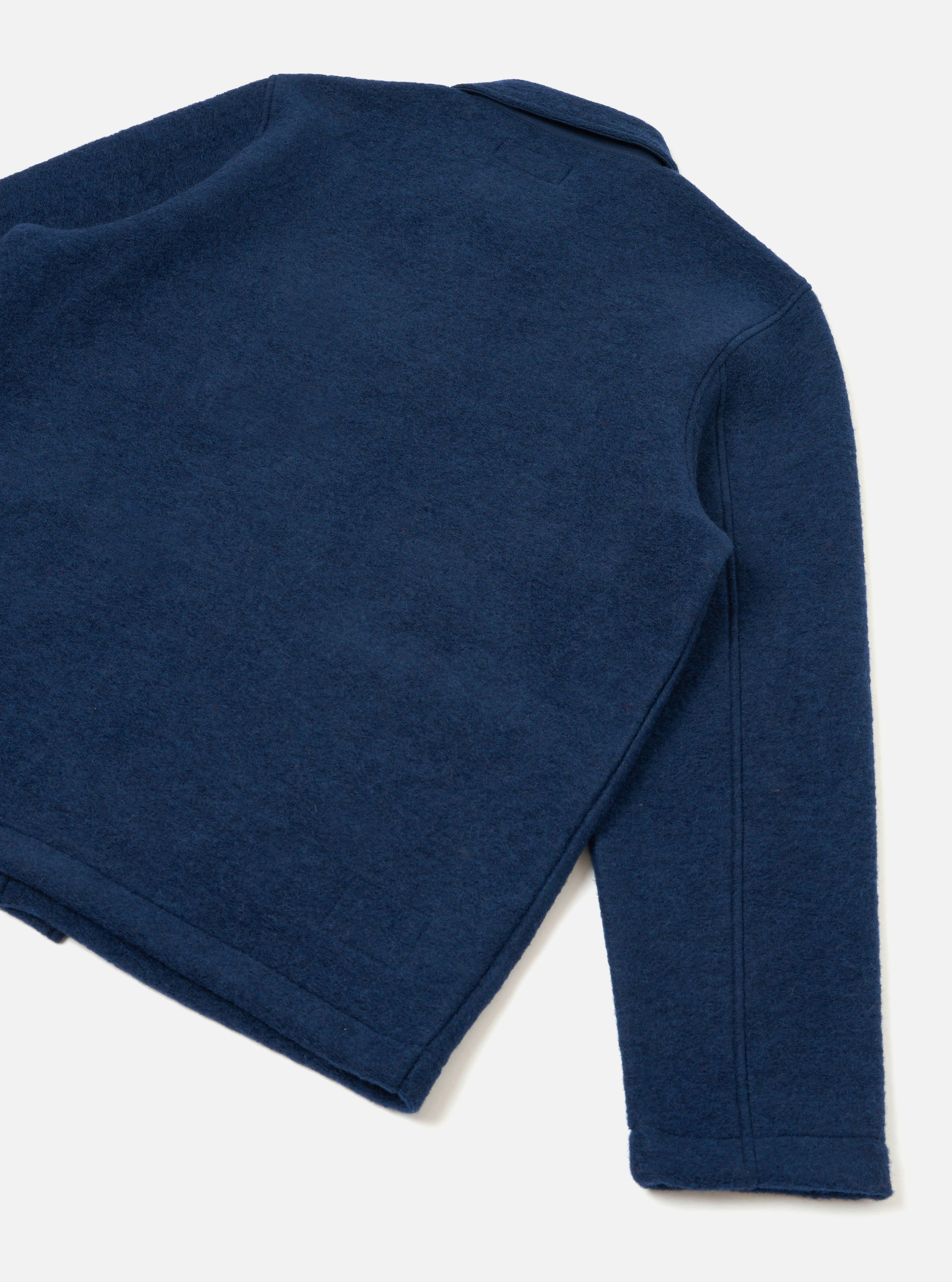 Indigo Wool Fleece Field Jacket