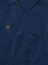Indigo Wool Fleece Field Jacket