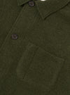 Olive Wool Fleece Field Jacket