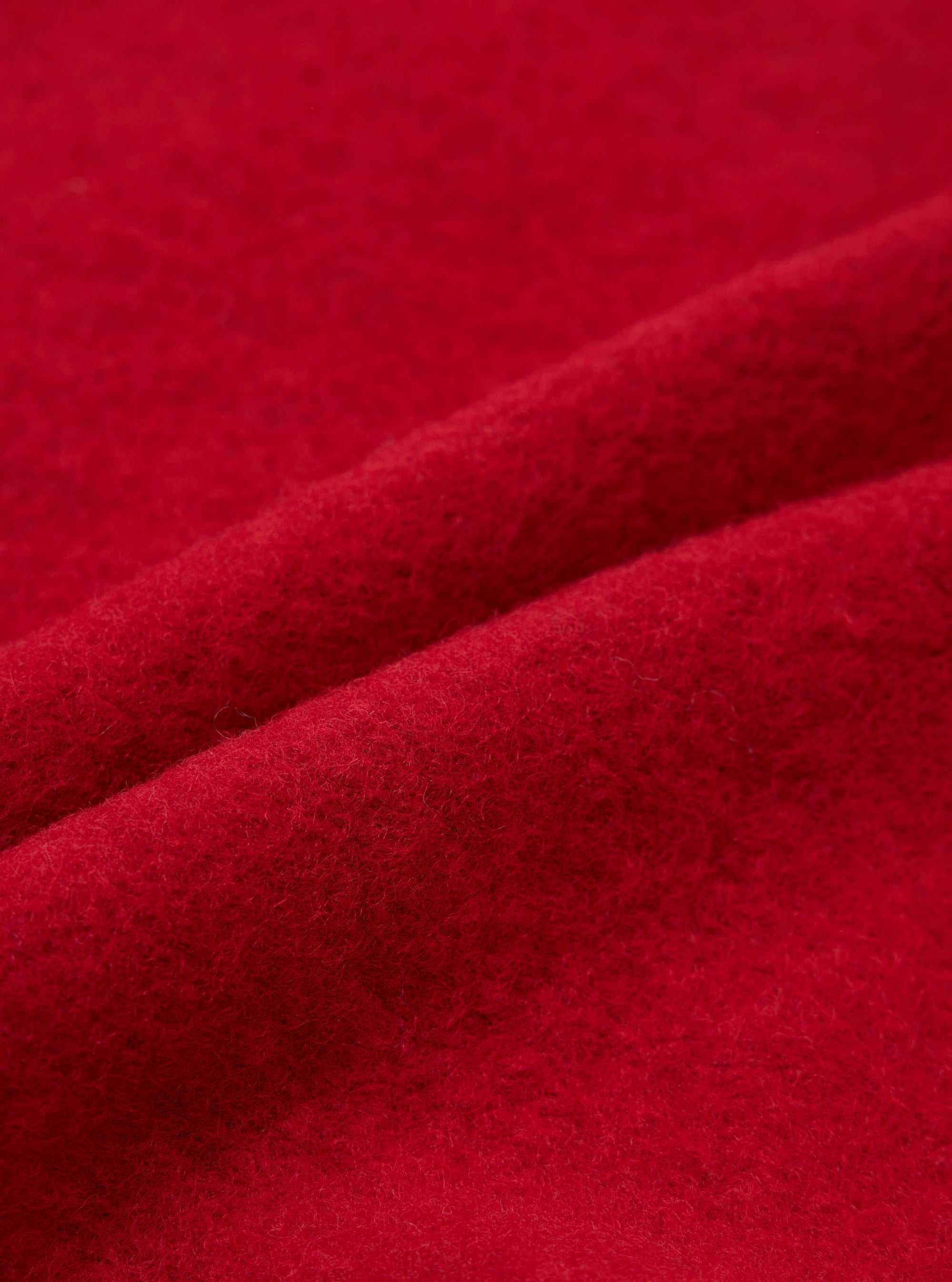 Scarlet Wool Fleece Field Jacket