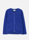 Blue Wool Fleece Zip Liner Jacket