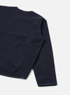 Navy Wool Fleece Zip Liner Jacket