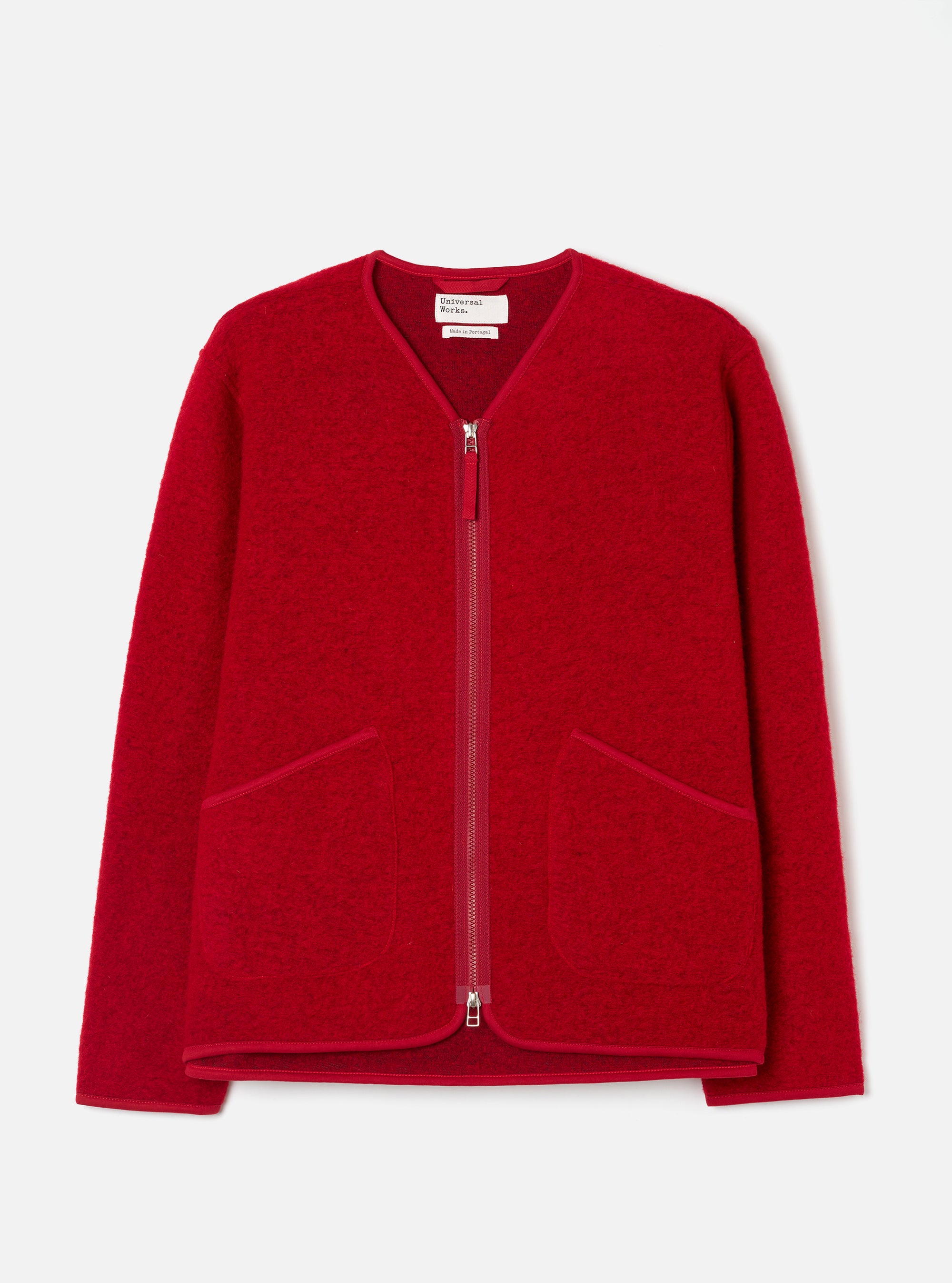 Scarlet Wool Fleece Zip Liner Jacket