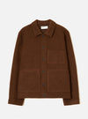 Cacao Wool Fleece Uniform Jacket
