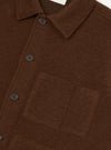 Cacao Wool Fleece Uniform Jacket