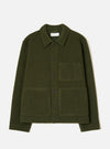 Olive Wool Fleece Uniform Jacket