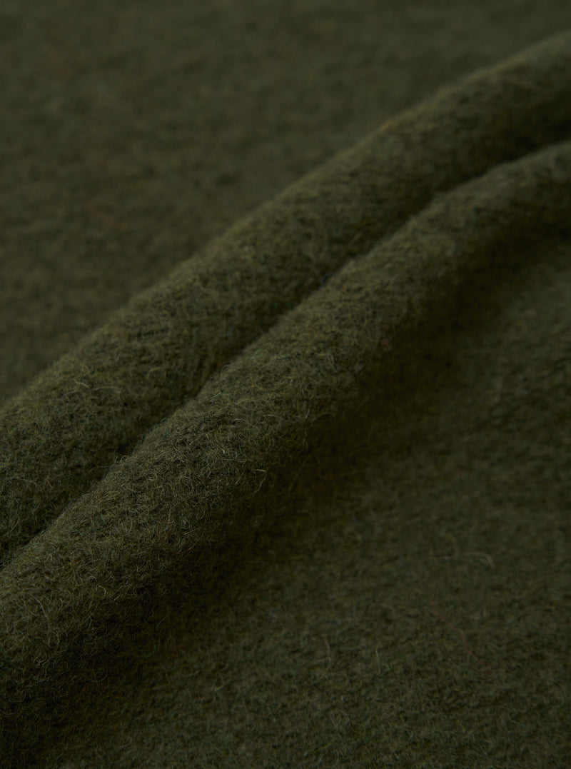 Olive Wool Fleece Uniform Jacket