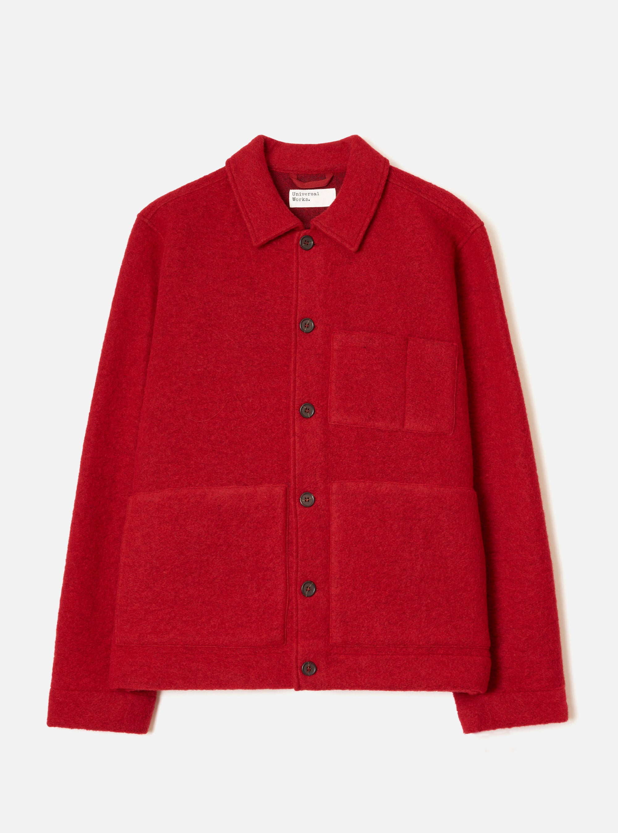 Scarlet Wool Fleece Uniform Jacket
