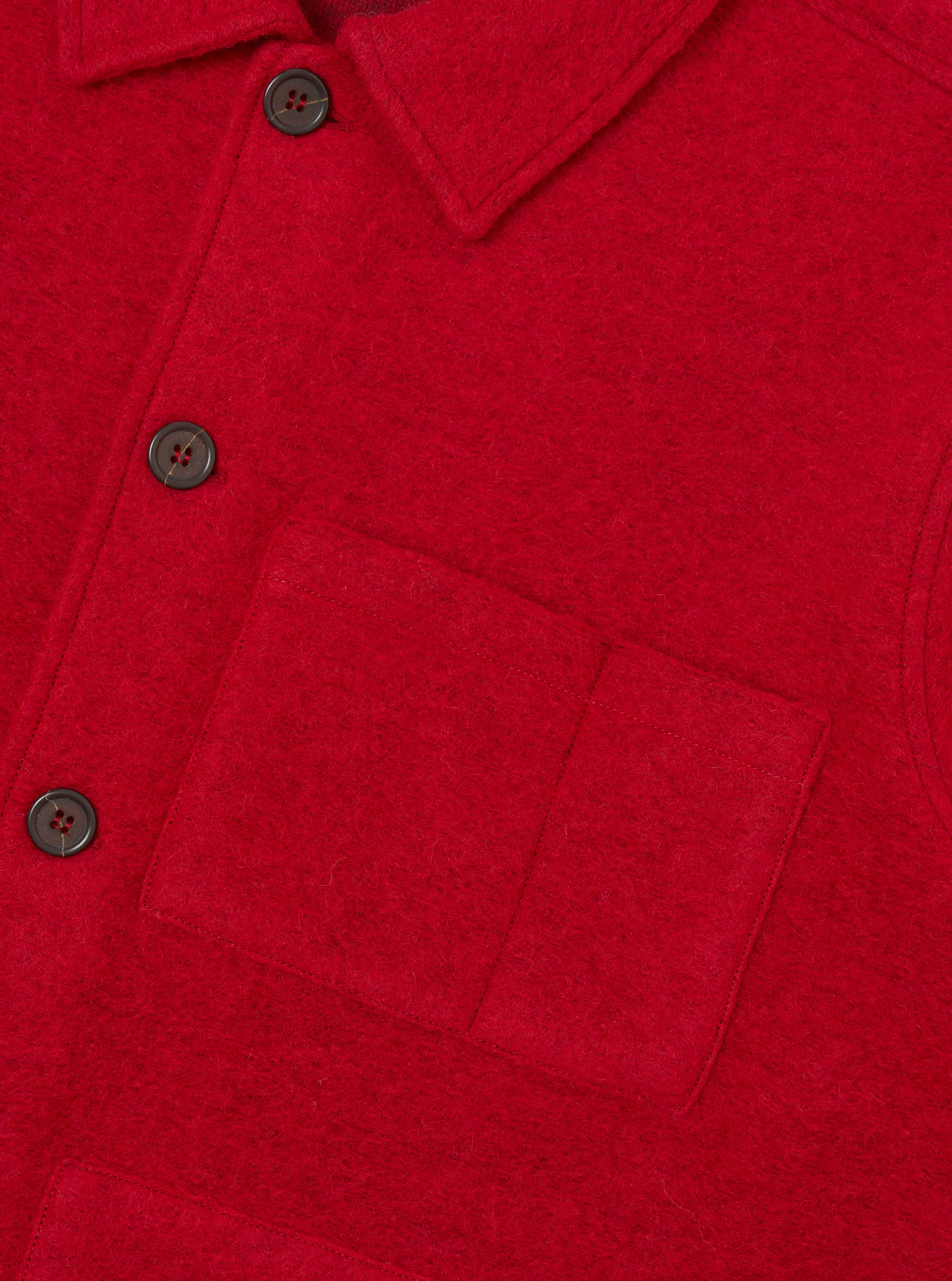 Scarlet Wool Fleece Uniform Jacket