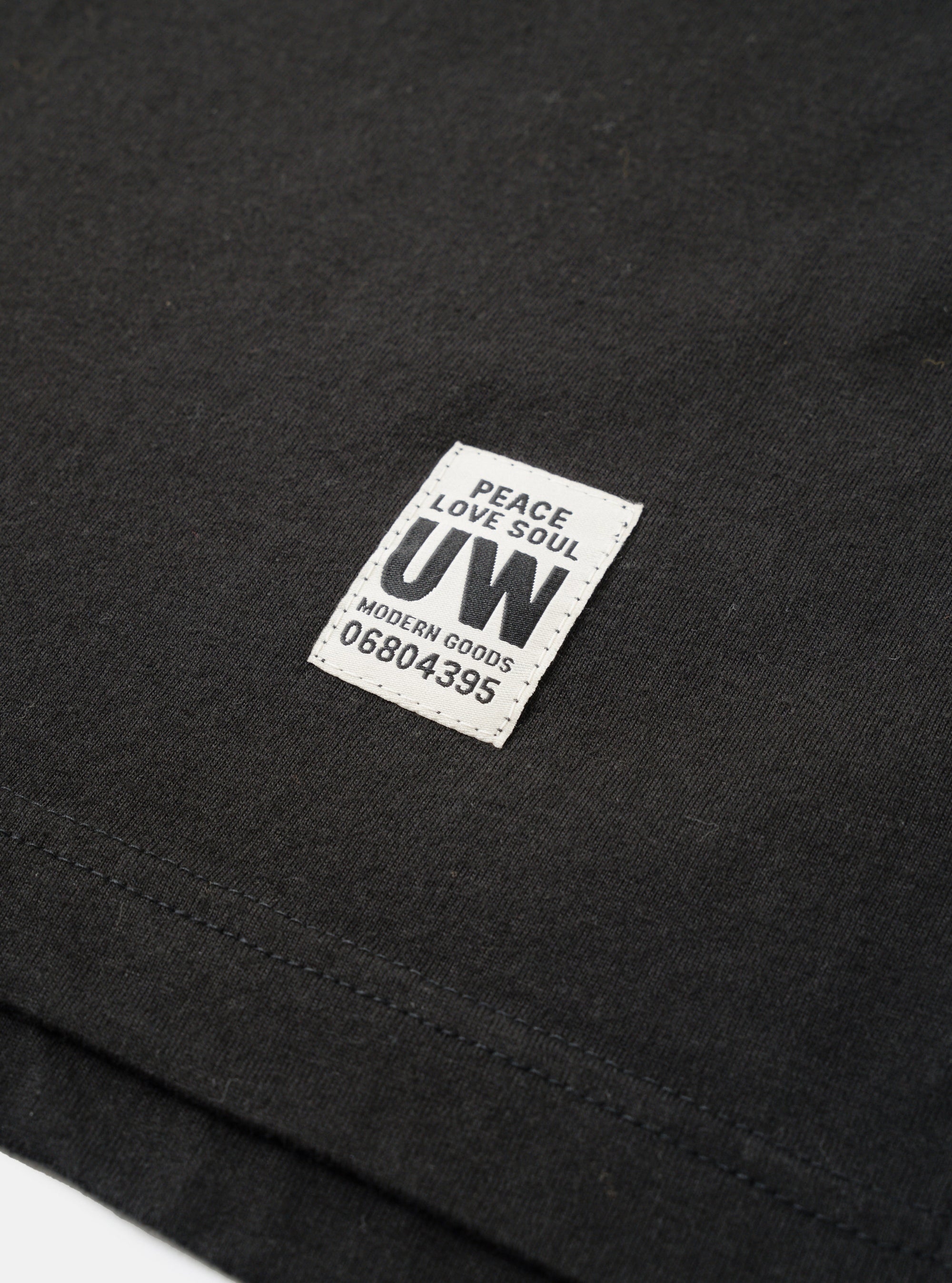 Black Single Jersey L/S Core Pocket Tee