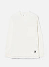 Ecru Single Jersey L/S Core Pocket Tee