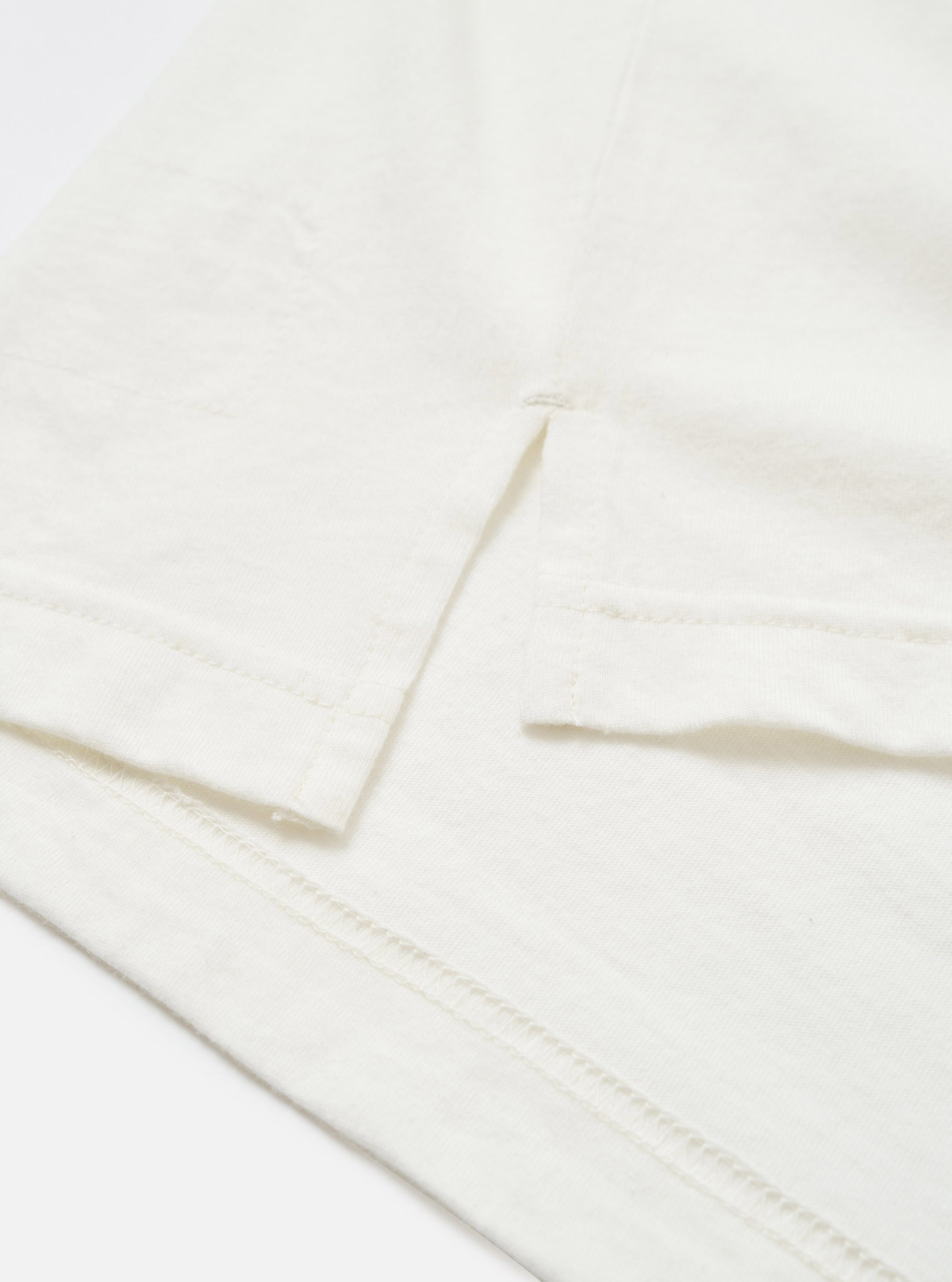 Ecru Single Jersey L/S Core Pocket Tee