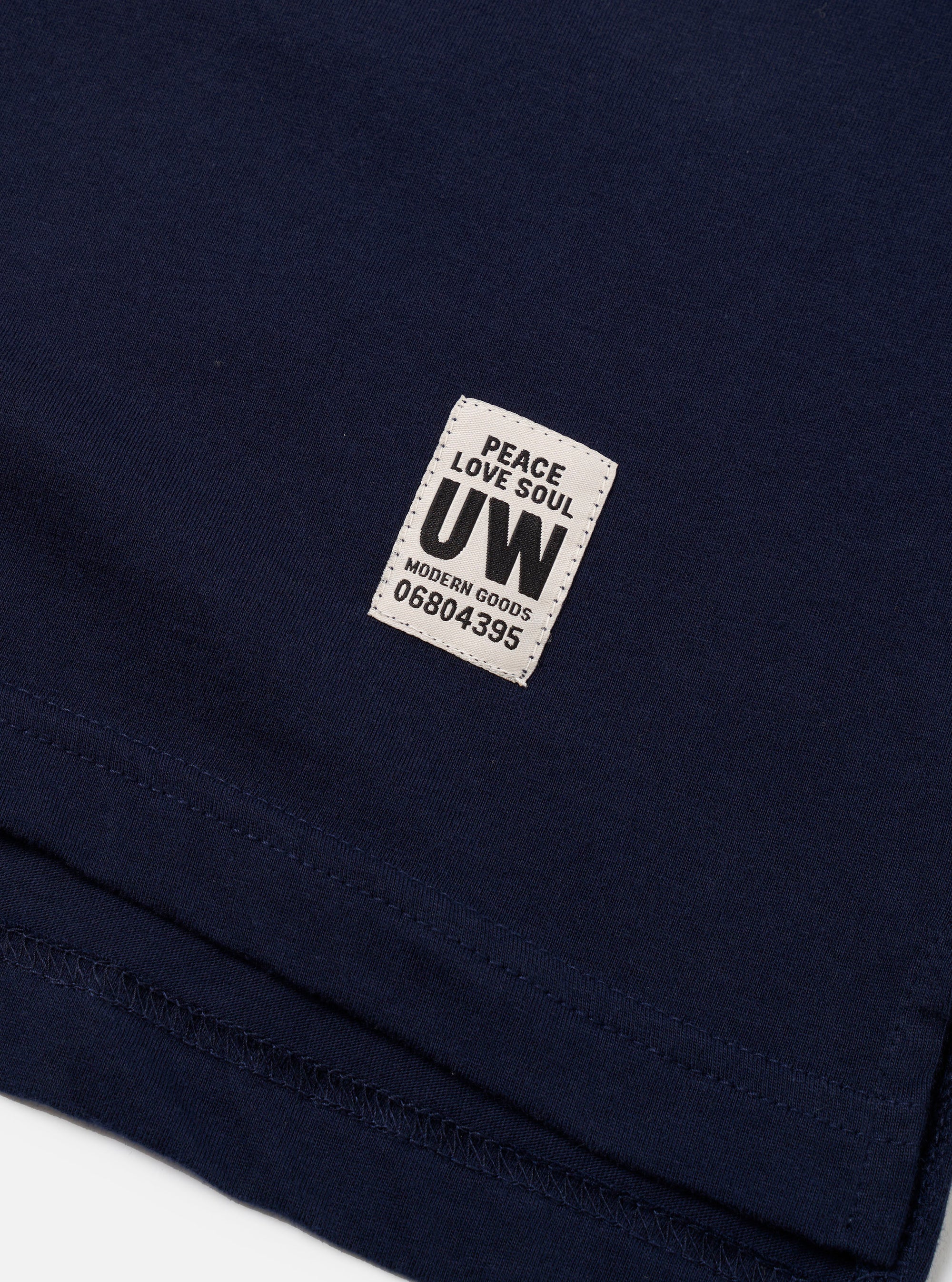 Navy Single Jersey L/S Core Pocket Tee