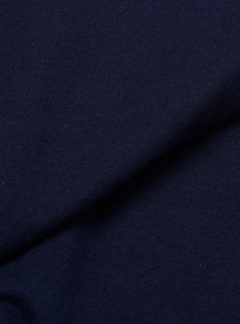 Navy Single Jersey L/S Core Pocket Tee