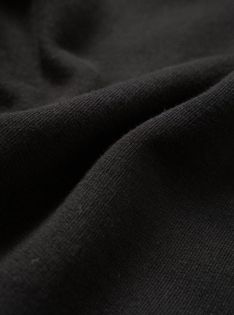 Black Brush Back Sweat Core Sweatshirt