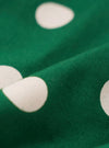 Forest Green Bold Dot Print Rayon Scout Scarf