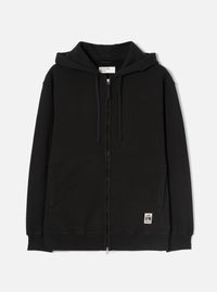 Black Brush Back Sweat Core Hoody