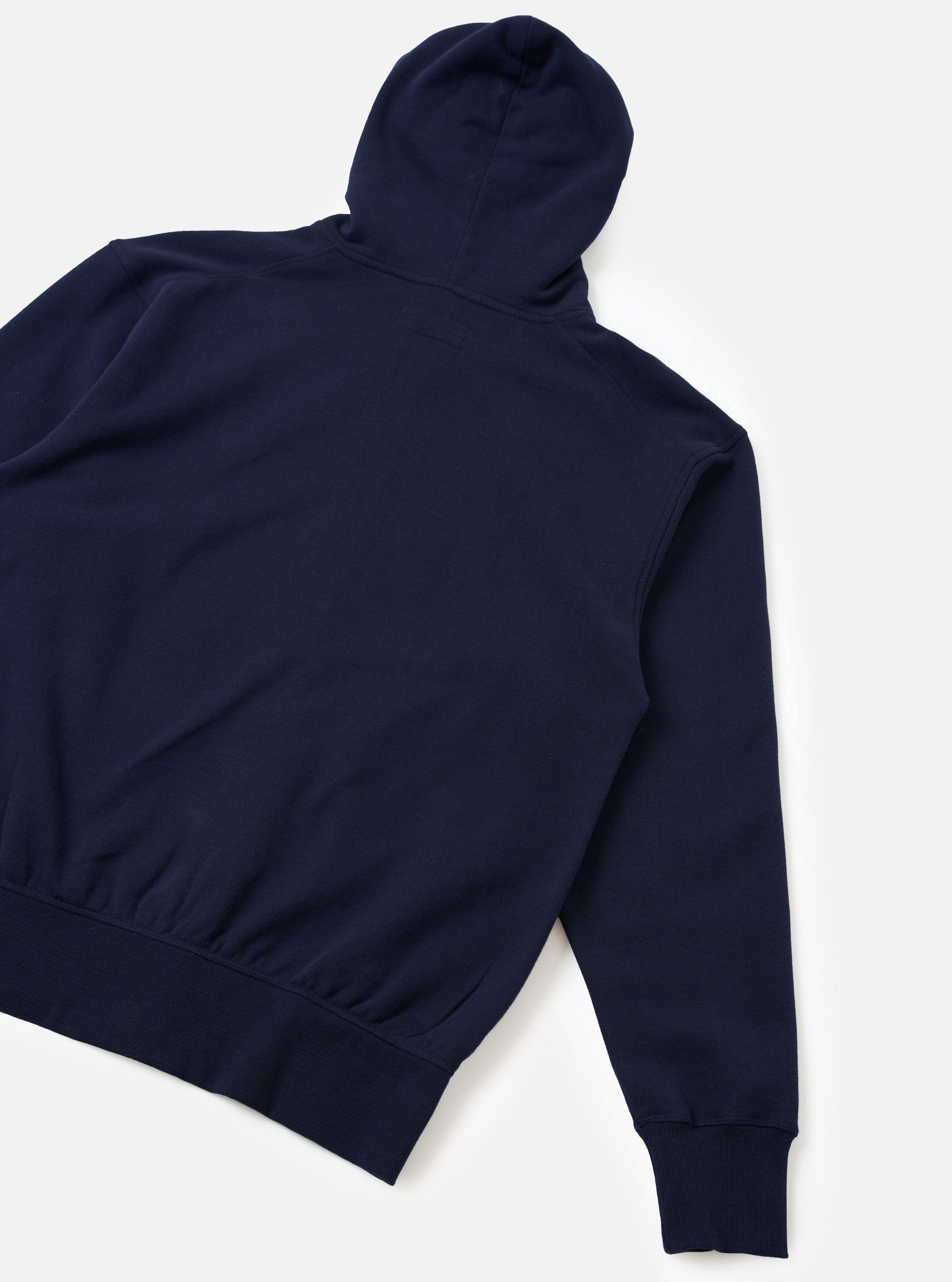 Navy Brush Back Sweat Core Hoody