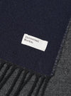 Navy/Mid Grey Double Sided Scarf