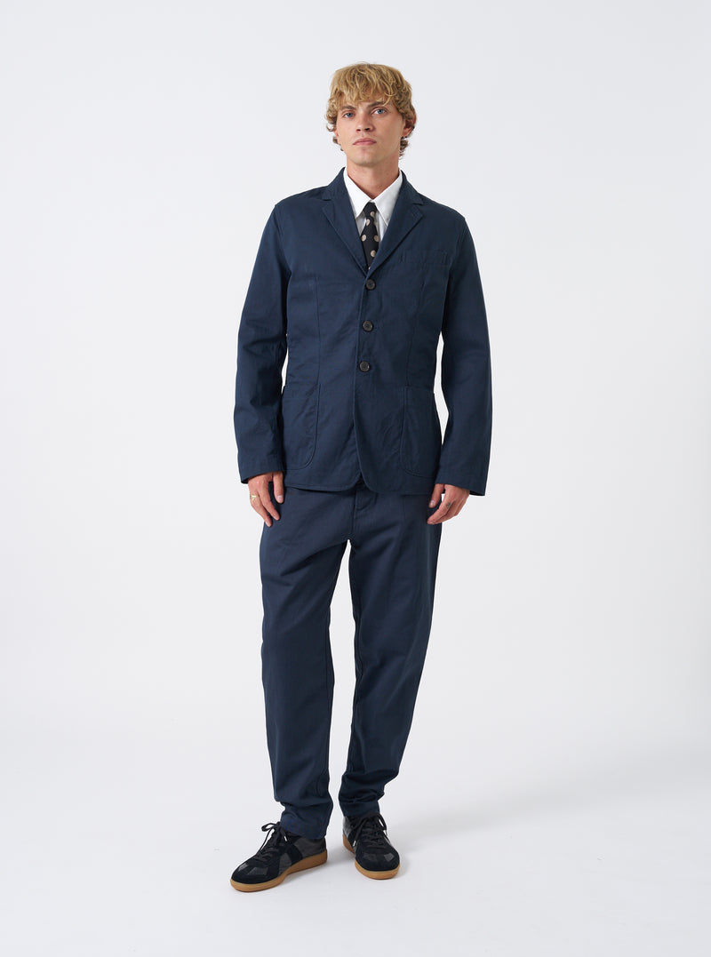 Navy Twill London Jacket