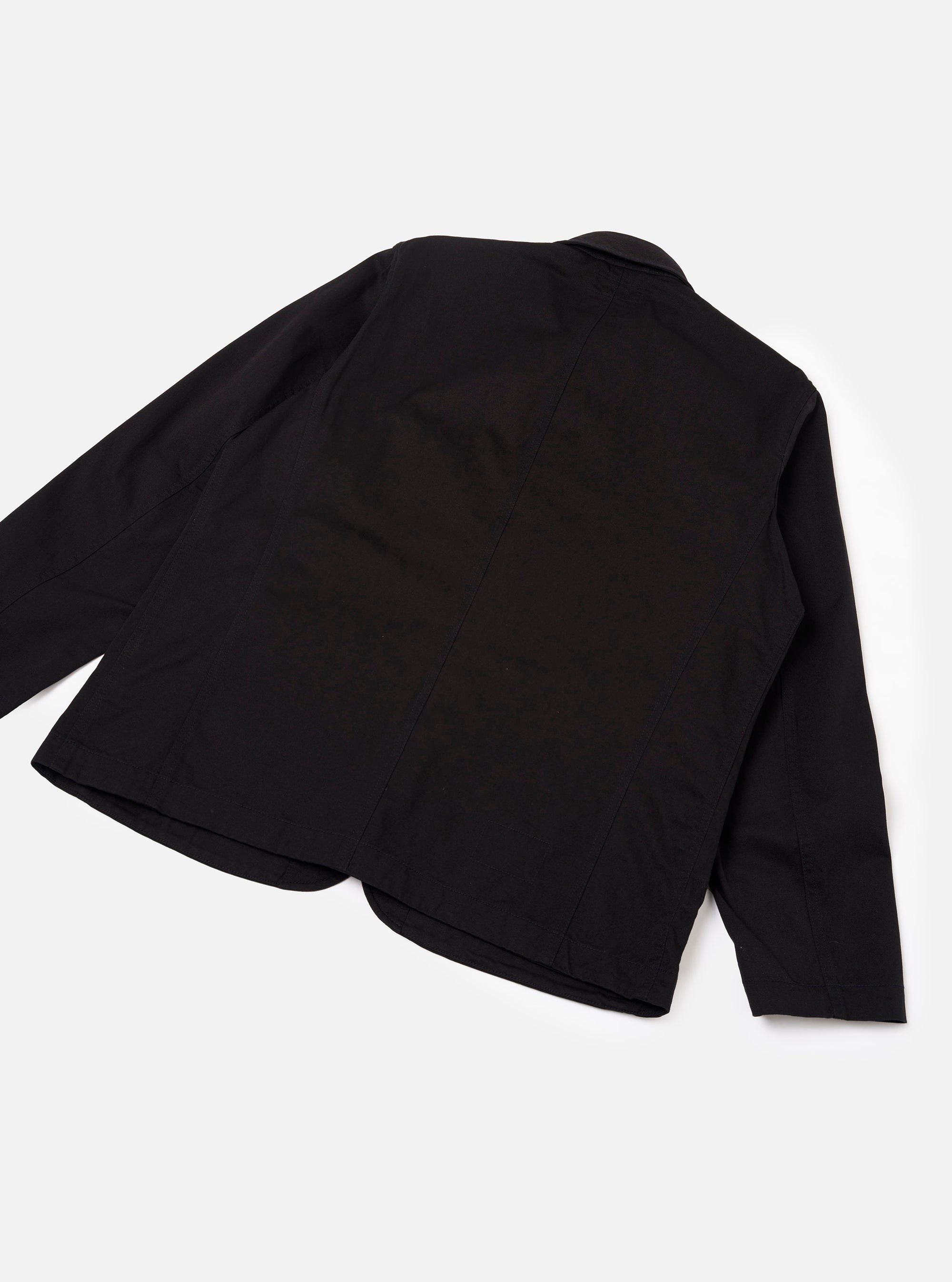 Black Twill Bakers Chore Jacket