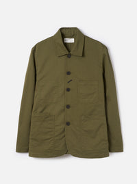 Light Olive Twill Bakers Chore Jacket