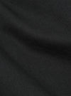 Close up on the black twill fabric of the London Jacket. The material has a subtle diagonal weave pattern.