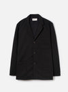 Black Twill Three Button Jacket