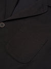 Black Twill Three Button Jacket