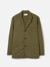Light Olive Twill Three Button Jacket