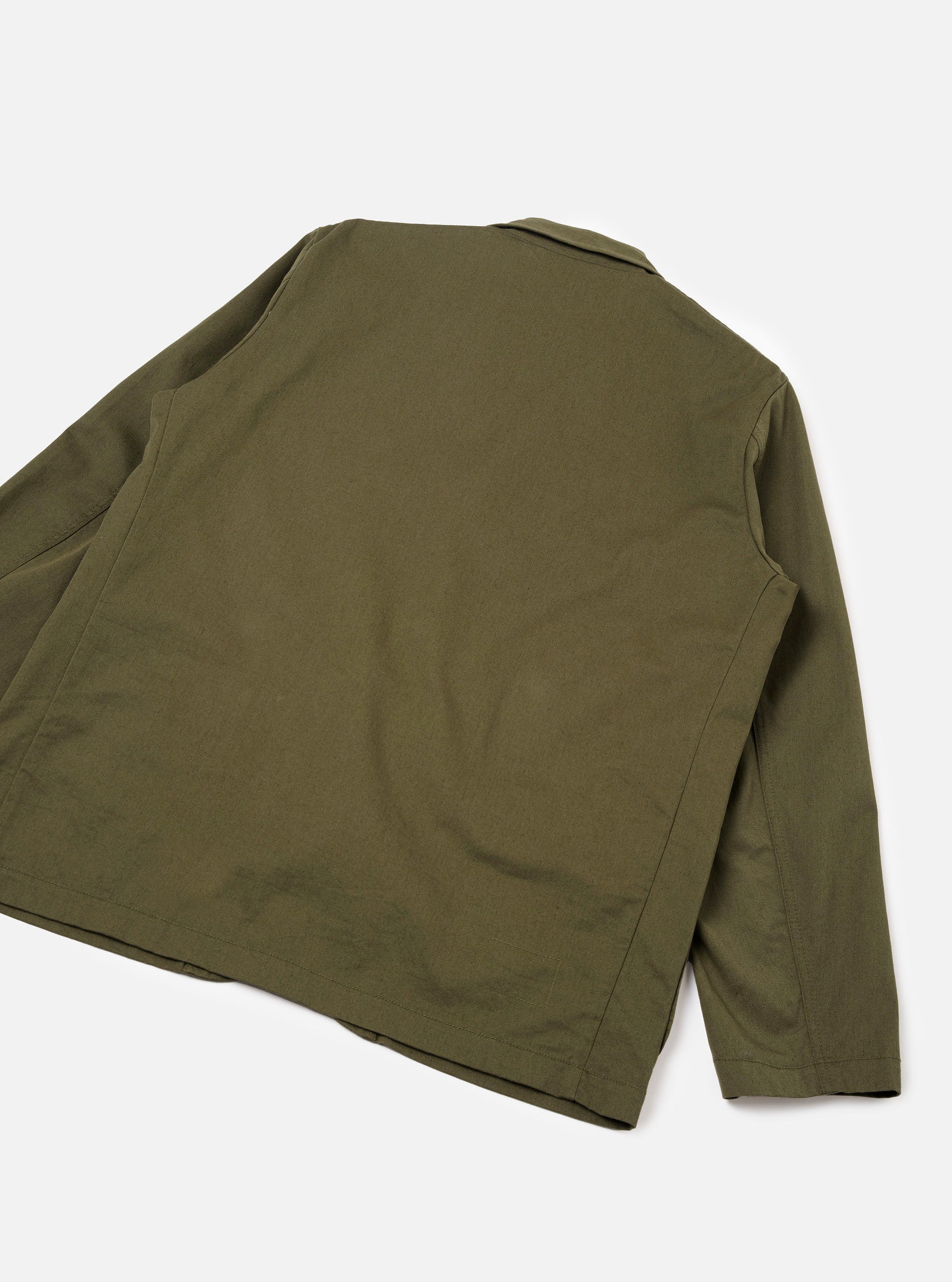Light Olive Twill Three Button Jacket