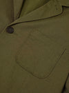 Light Olive Twill Three Button Jacket