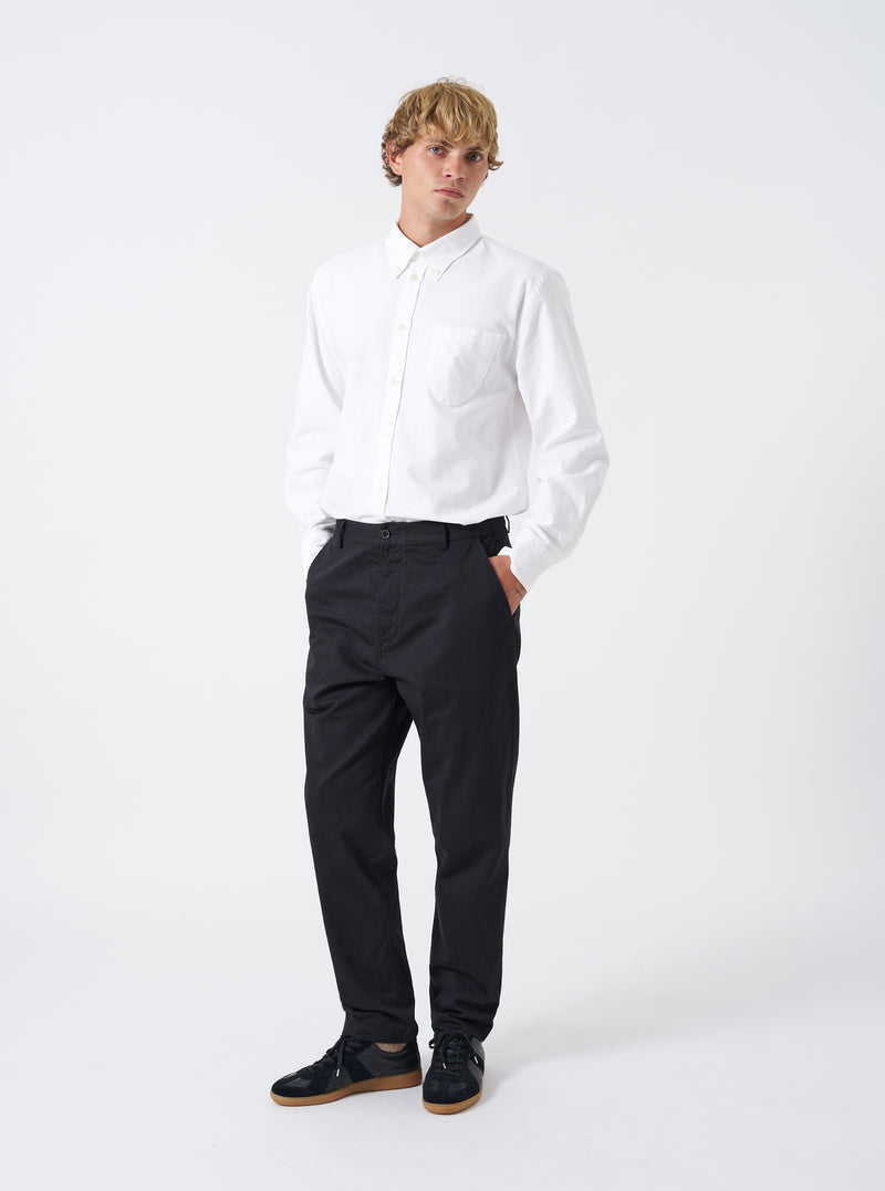 Black Twill Military Chino