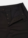 Black Twill Curved Pant