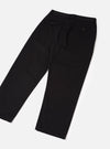 Black Twill Double Pleat Pant