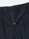 Navy Twill Double Pleat Pant
