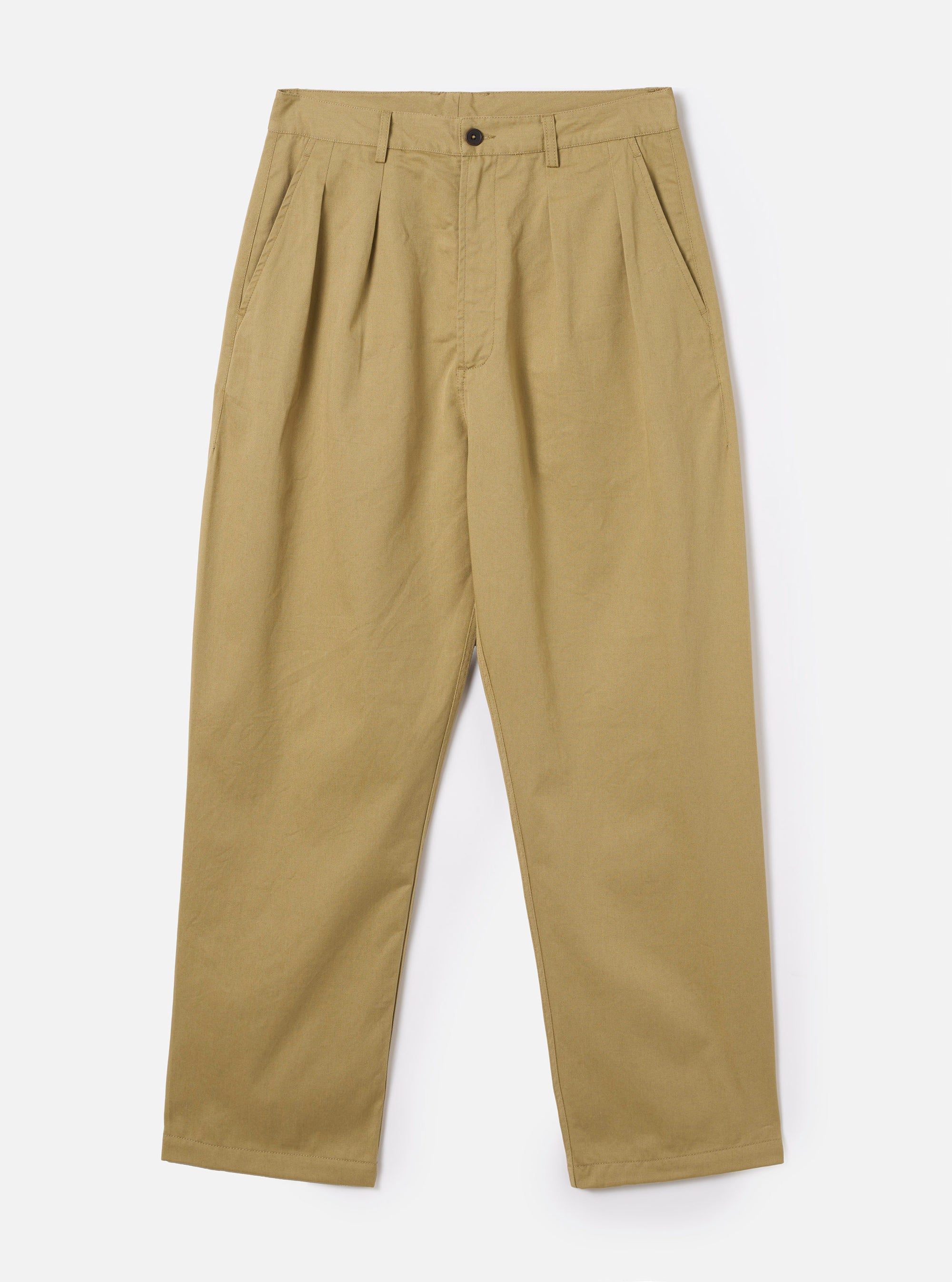 Sand Twill Double Pleat Pant