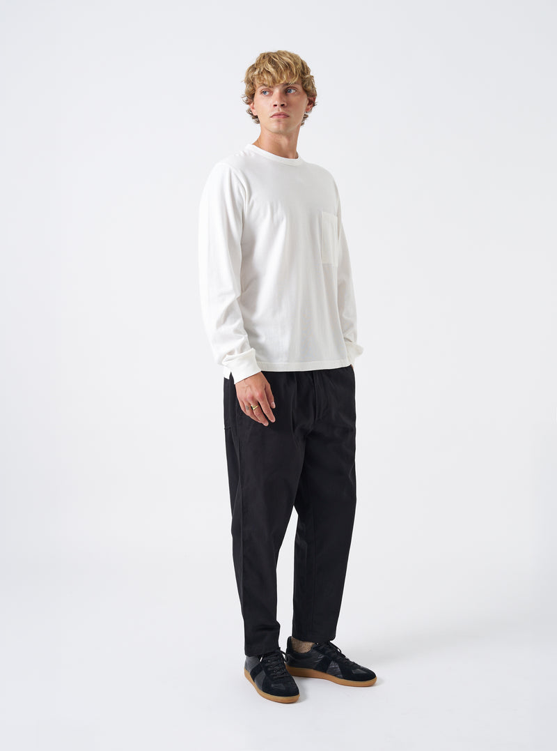Black Twill Hi Water Trouser