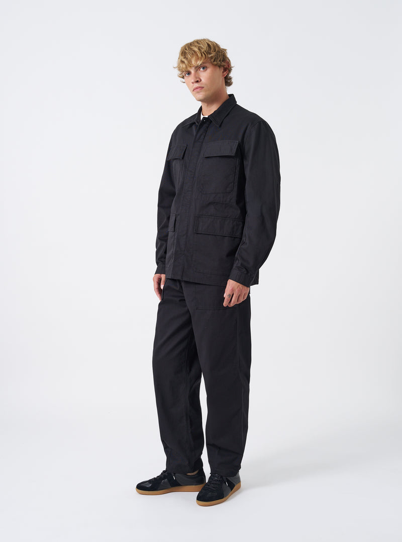 Black Twill MW Fatigue Jacket