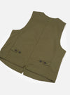 Light Olive Twill Field Waistcoat